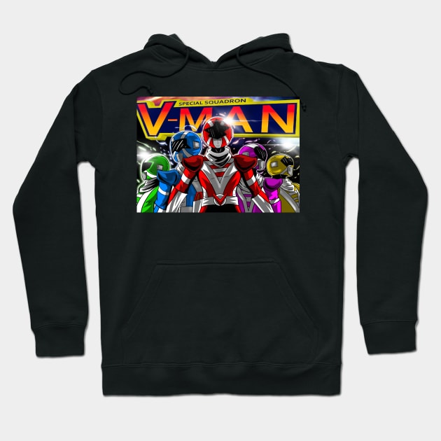 V-Man Mobilize ! Hoodie by Special Squadron V-Man